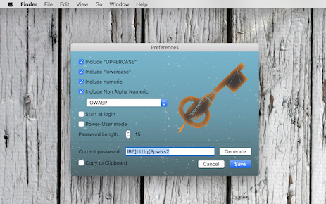 password generator mac